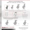 Service Caster 4 Inch Kingpinless Semi Steel Wheel Swivel Top Plate Caster SCC-KP30S420-SSR - alternate 4
